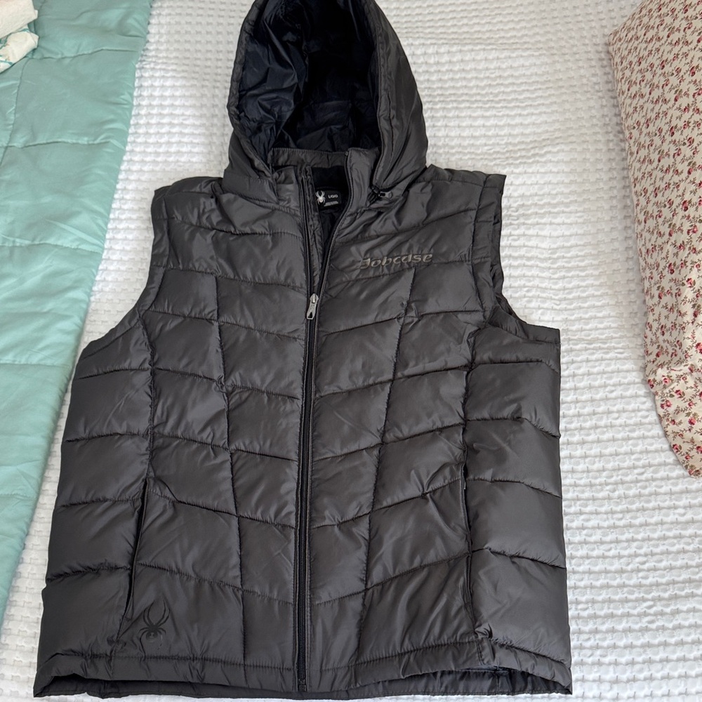 Spyder Gray Hooded Vest